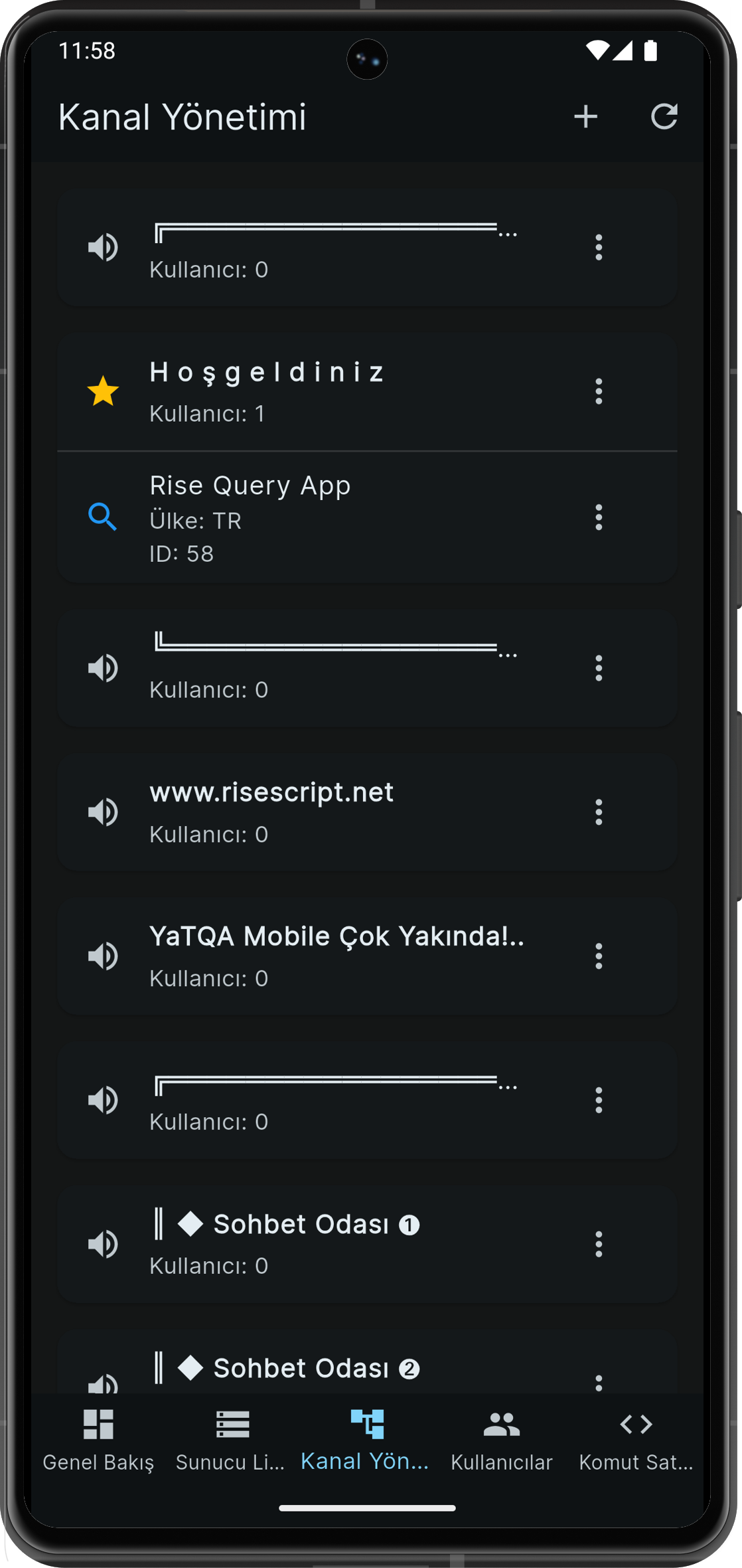 Rise Query App Arayüzü